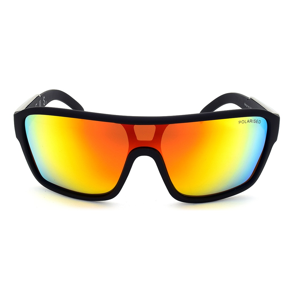 Mangrove Jacks Zeus C3 Matte Black / Red Revo Polarised Lenses