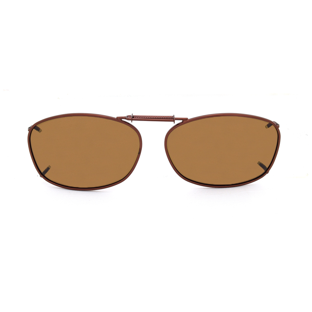 Stalkers Clip On Size 10 Dark Brown Frame / Brown Polarised Lenses