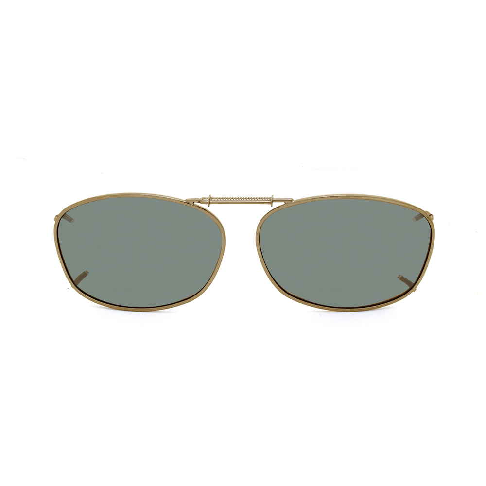 Stalkers Clip On Size 10 Light Gold Frame / G15 Polarised Lenses