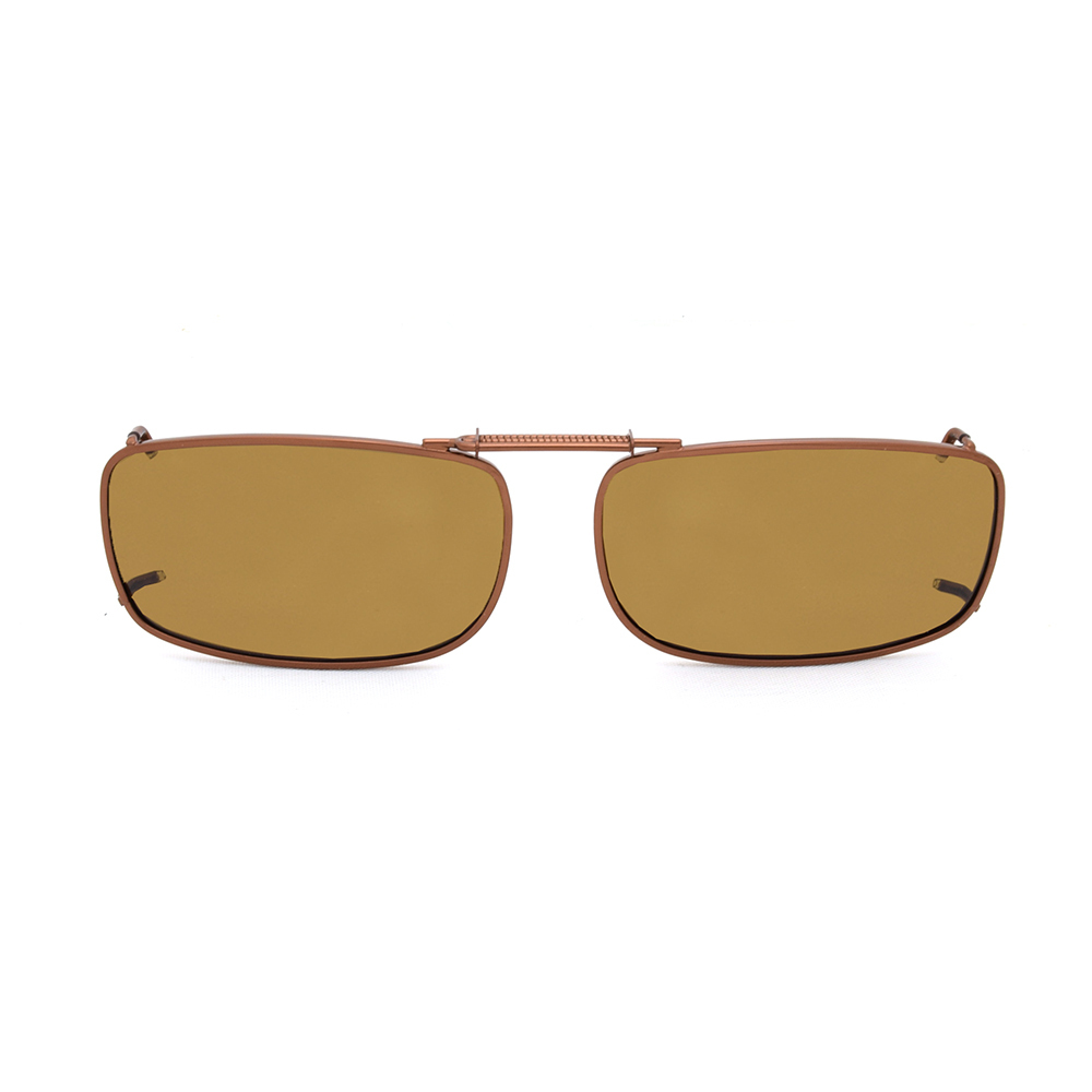 Stalkers Clip On Size 2 Dark Brown Frame / Brown Polarised Lenses