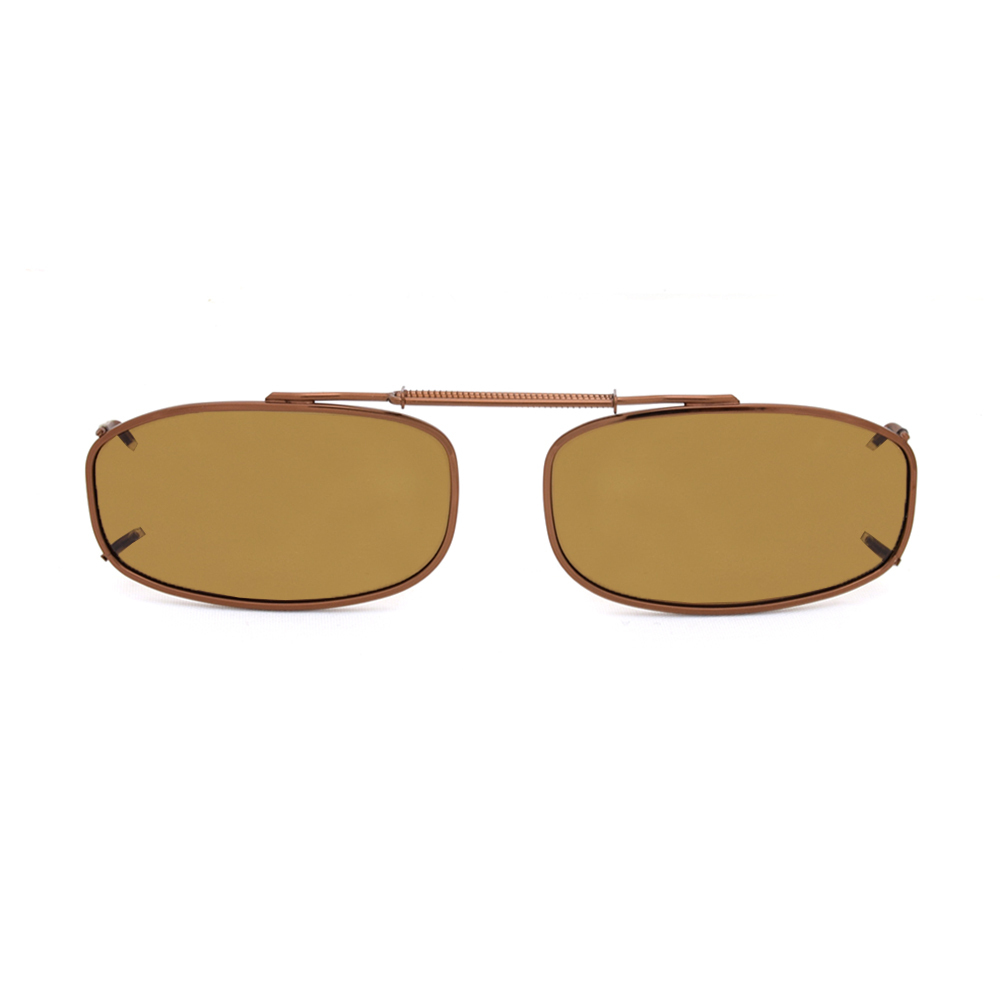 Stalkers Clip On Size 3 Dark Brown Frame / Brown Polarised Lenses