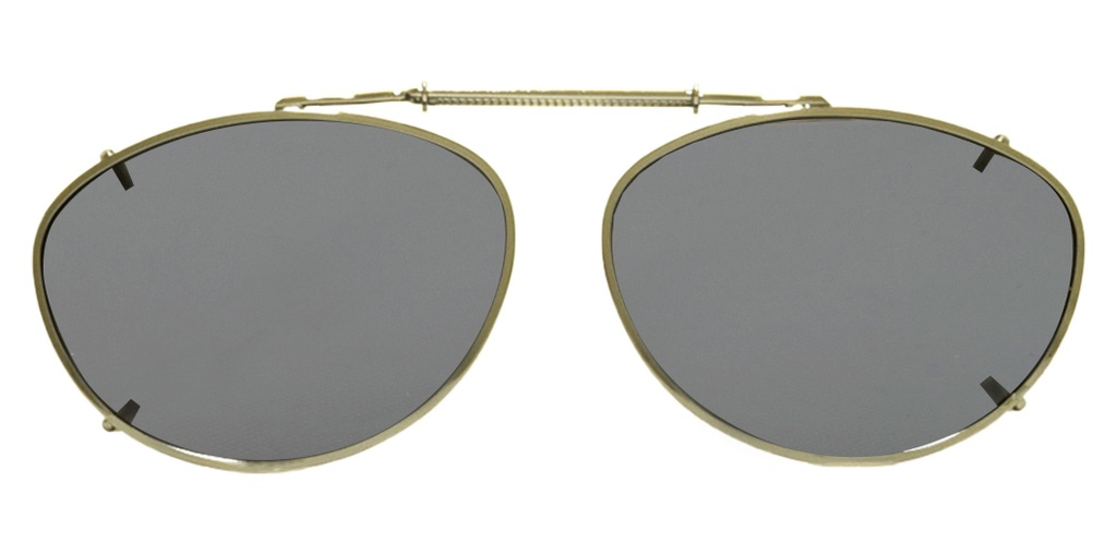 Stalkers Clip On Size 5 Light Gold Frame / G15 Polarised Lenses