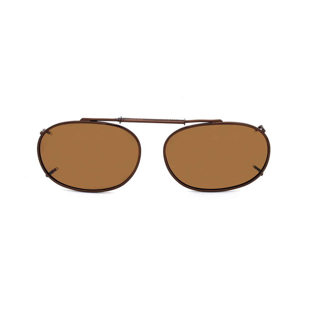 Stalkers Clip On Size 6 Dark Brown Frame / Brown Polarised Lenses