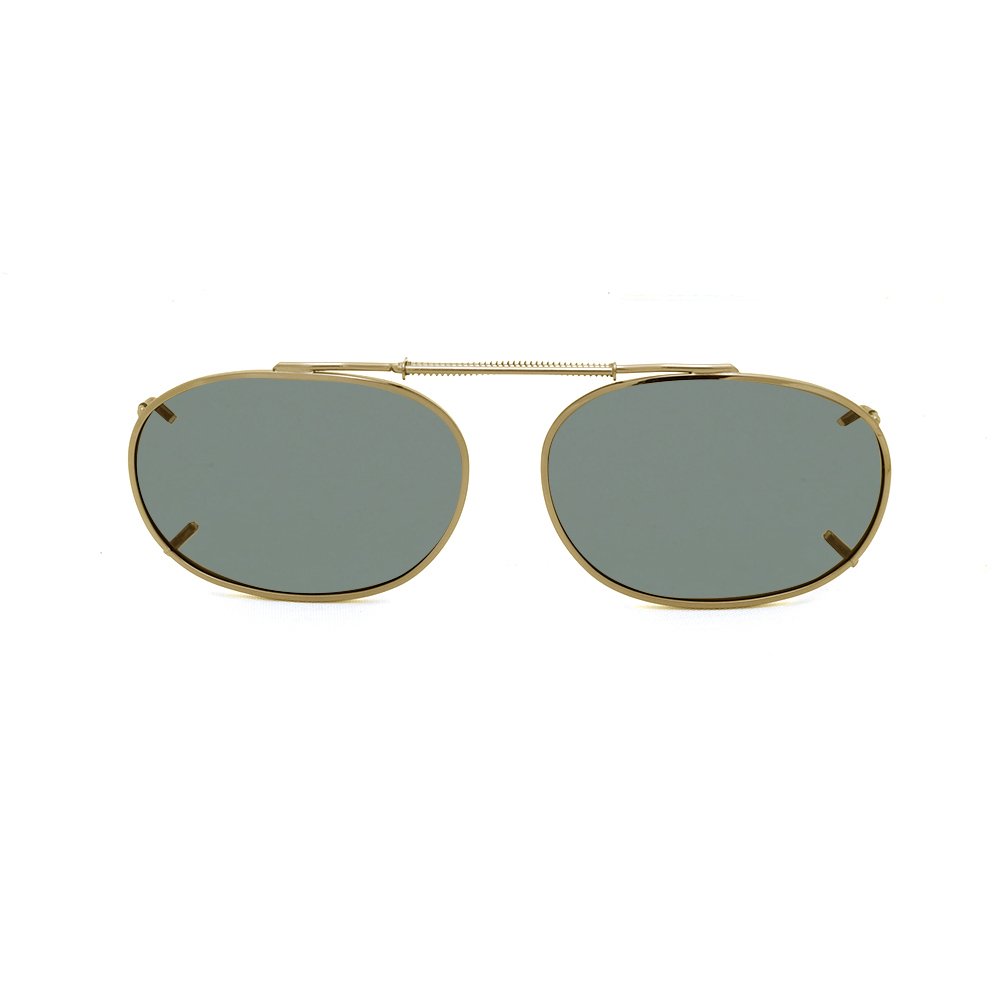 Stalkers Clip On Size 6 Light Gold Frame / G15 Polarised Lenses