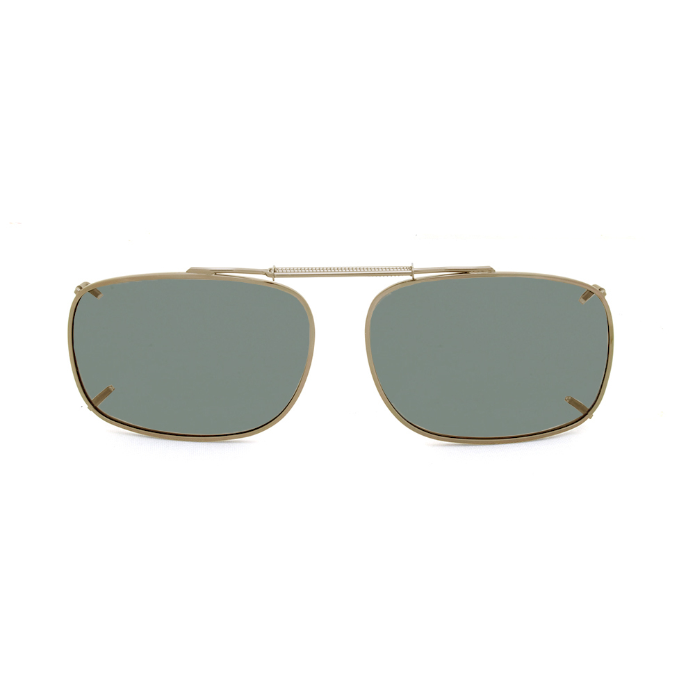 Stalkers Clip On Size 7 Light Gold Frame / G15 Polarised Lenses