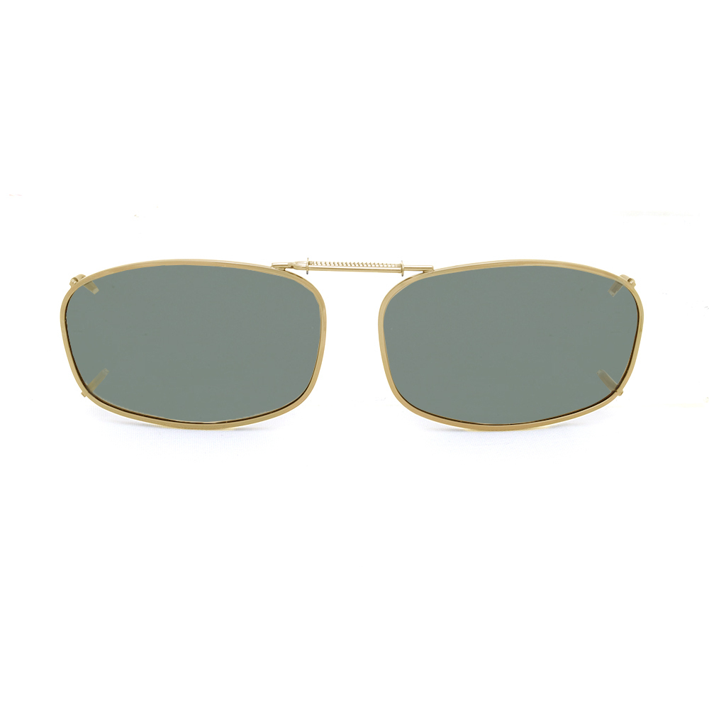Stalkers Clip On Size 8 Light Gold Frame / G15 Polarised Lenses