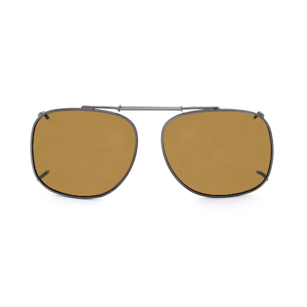 Stalkers Clip On Size 9 Dark Brown Frame / Brown Polarised Lenses