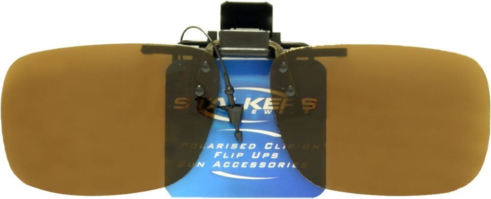 Stalkers Flip Ups F004 Brown Polarised Lenses