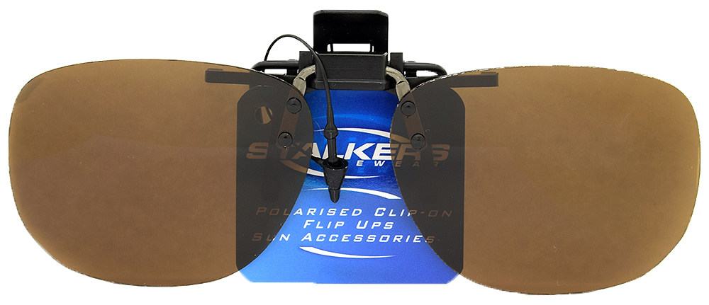 Stalkers Flip Ups F006 Brown Polarised Lenses