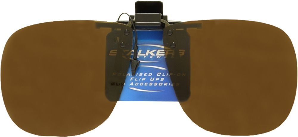 Stalkers Flip Ups F009 Brown Polarised Lenses