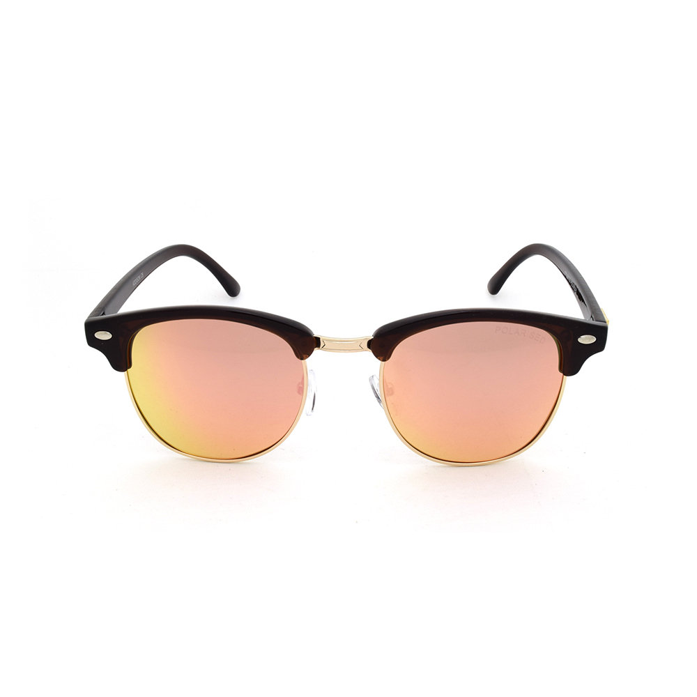 Stiletto Addison C8 Crystal Brown Gold / Pink Revo Polarised Lenses