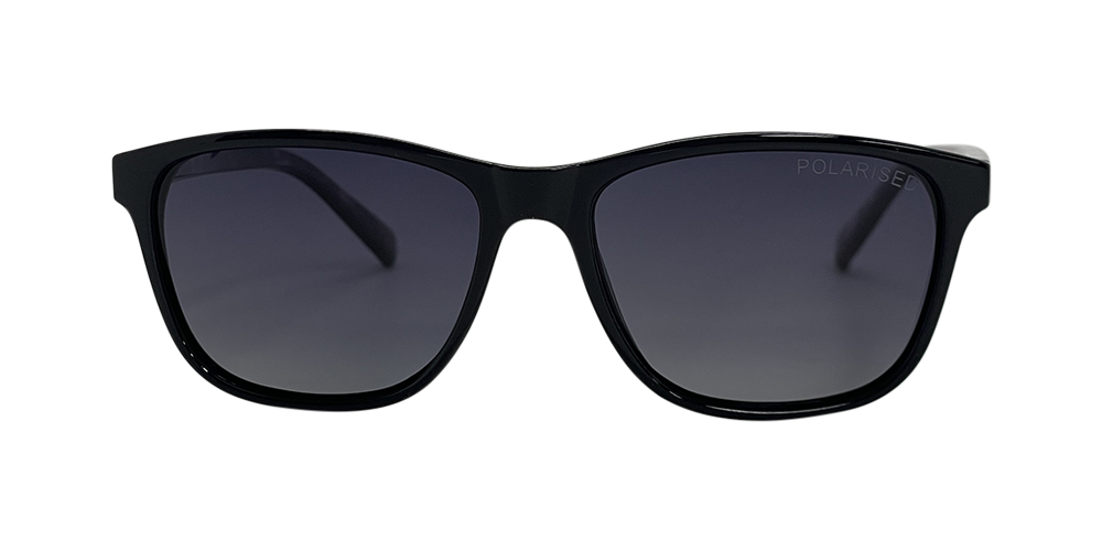 Stiletto April C5 Shiny Black w Demi Purple / Smoke Gradient Polarised Lenses
