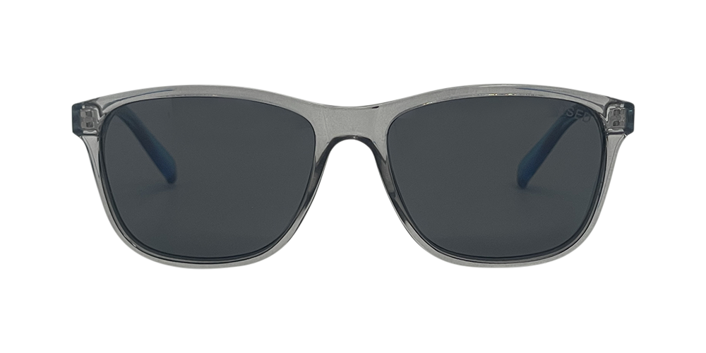 Stiletto April C9 Crystal Dark Smoke w Blue Fade / Smoke Polarised Lenses