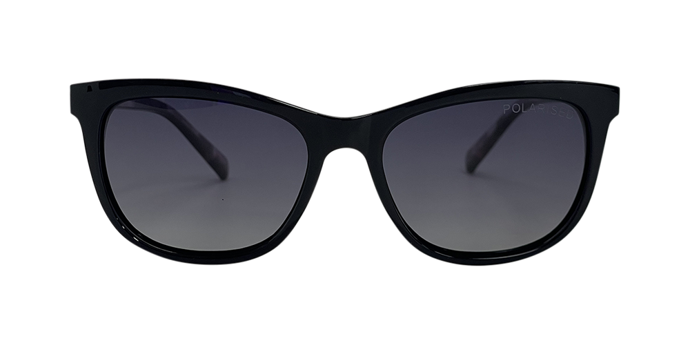 Stiletto Ariel C5 Shiny Black w Demi Purple / Smoke Gradient Polarised Lenses