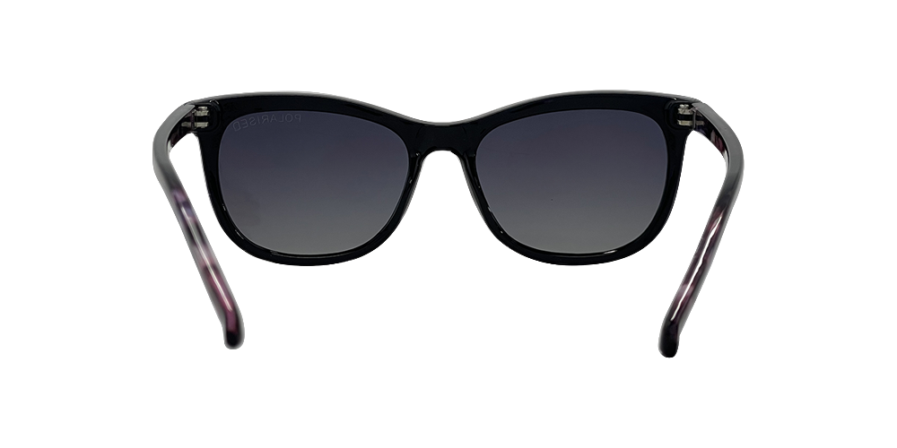 Stiletto Ariel C5 Shiny Black w Demi Purple / Smoke Gradient Polarised Lenses