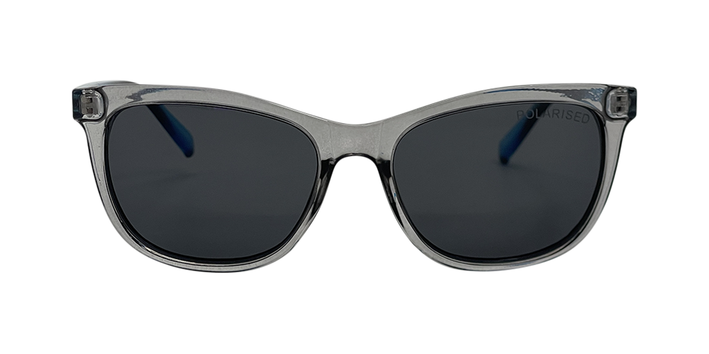 Stiletto Ariel C9 Crystal Dark Smoke w Blue Fade / Smoke Polarised Lenses