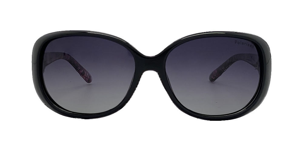 Stiletto Ava C5 Shiny Black w Demi Purple / Smoke Gradient Polarised Lenses