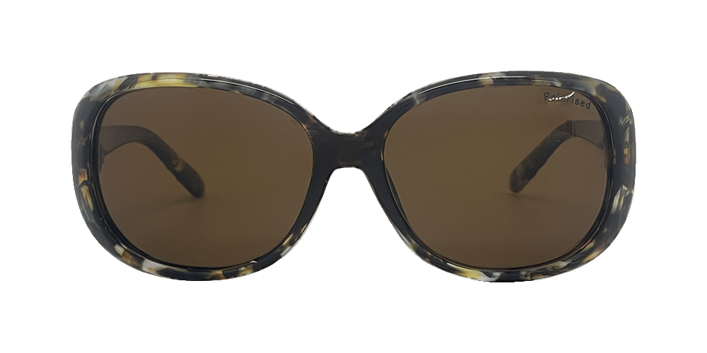 Stiletto Ava C6 Crystal Rose w Demi Black / Brown Polarised Lenses