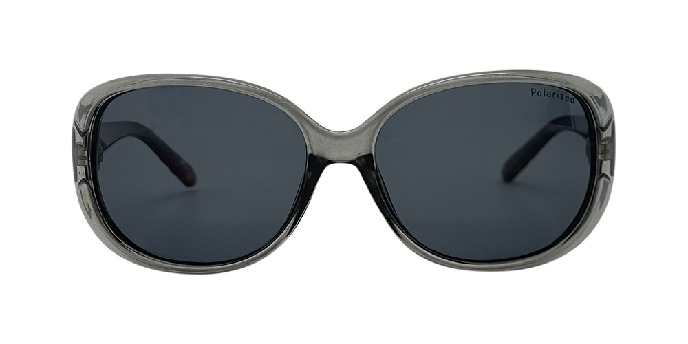 Stiletto Ava C7 Crystal Smoke w Brown Gold Stripe / Smoke Polarised Lenses