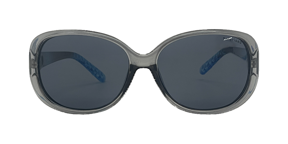 Stiletto Ava C9 Crystal Dark Smoke w Blue Fade / Smoke Polarised Lenses