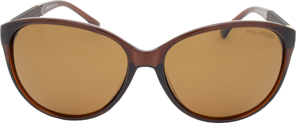 Stiletto Brooklyn C2 Crystal Brown Gold / Brown Polarised Lenses