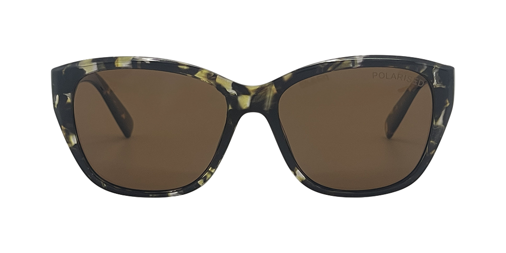 Stiletto Coral C6 Crystal Rose w Demi Black / Brown Polarised Lenses