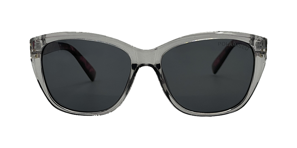 Stiletto Coral C7 Crystal Smoke w Brown Gold Stripe / Smoke Polarised Lenses