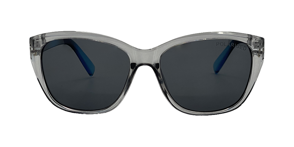 Stiletto Coral C9 Crystal Dark Smoke w Blue Fade / Smoke Polarised Lenses