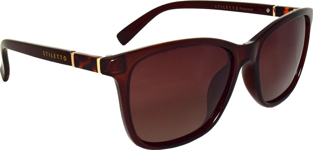 Stiletto Emma C2 Crystal Dark Brown / Brown Gradient Polarised Lenses