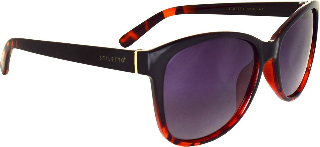 Stiletto Evelyn C4 Black Dark Demi / Smoke Gradient Polarised Lenses
