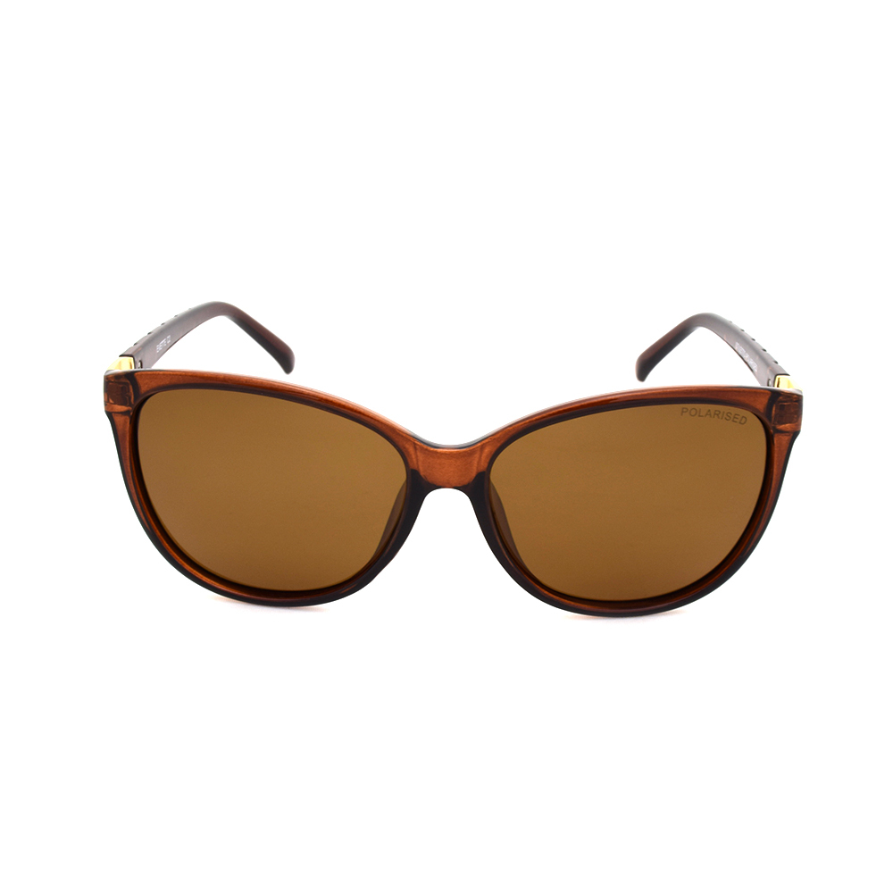 Stiletto Evette C2 Crystal Dark Brown Light Gold / Brown Polarised Lenses