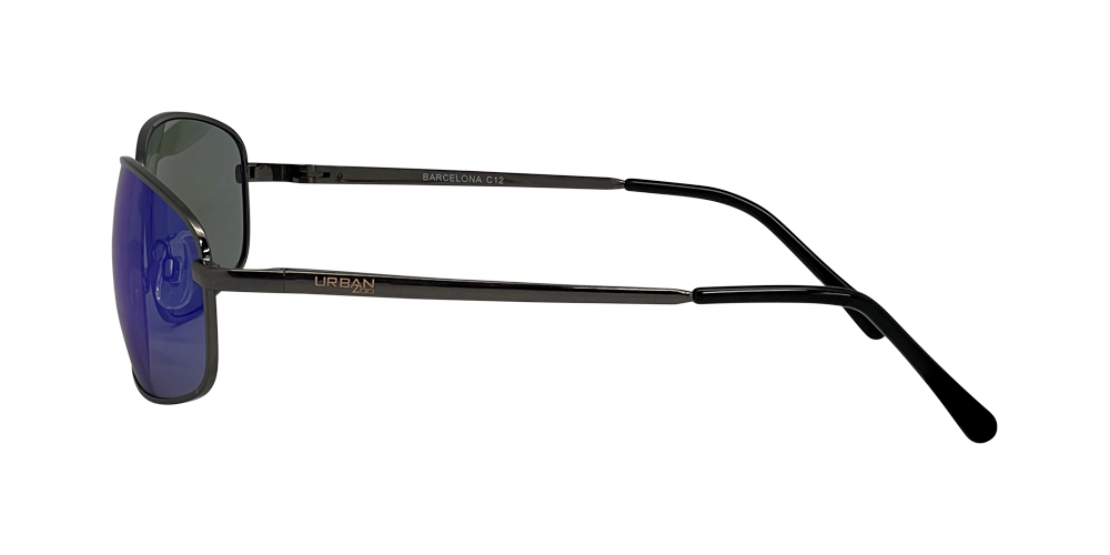 Urban Zoo Barcelona C12 Gunmetal / Smoke w Blue Revo Lenses