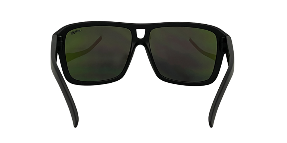 Urban Zoo Crosstown C21 Matte Black / Smoke w Green Revo Lenses