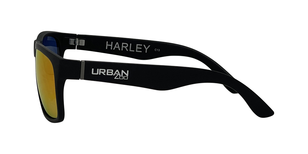 Urban Zoo Harley C13 Matte Black / Black Red Revo Lenses