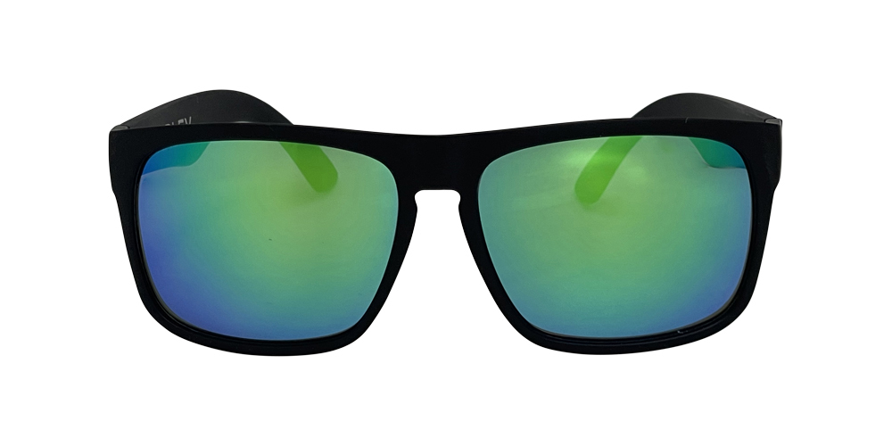 Urban Zoo Harley C21 Matte Black / Green Revo Lenses