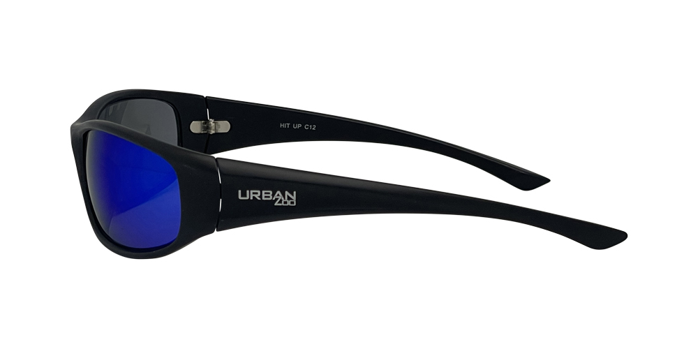 Urban Zoo Hit Up C12 Matte Black / Smoke w Blue Revo Lenses