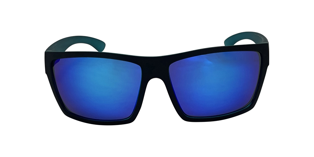 Urban Zoo Hoodlum C12 Matte Black w Matte Crystal Blue Interior / Blue Revo Lenses