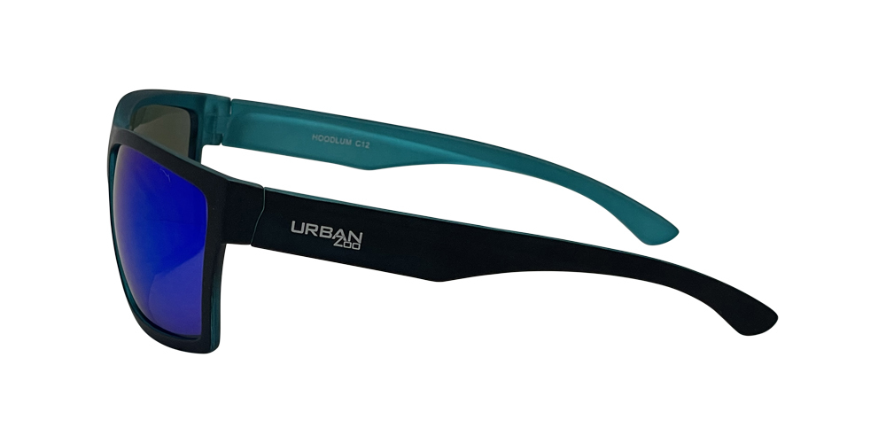Urban Zoo Hoodlum C12 Matte Black w Matte Crystal Blue Interior / Blue Revo Lenses