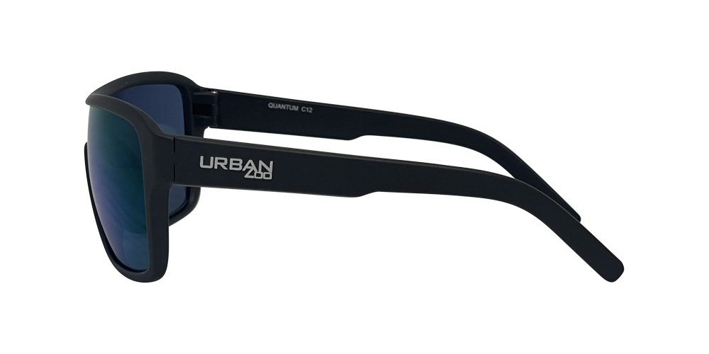 Urban Zoo Quantum C12 Matte Black / Smoke w Blue Revo Lenses