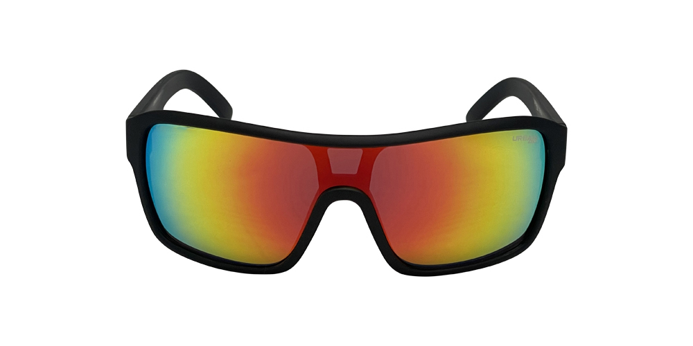 Urban Zoo Quantum C13 Matte Black / Smoke w Red Revo Lenses