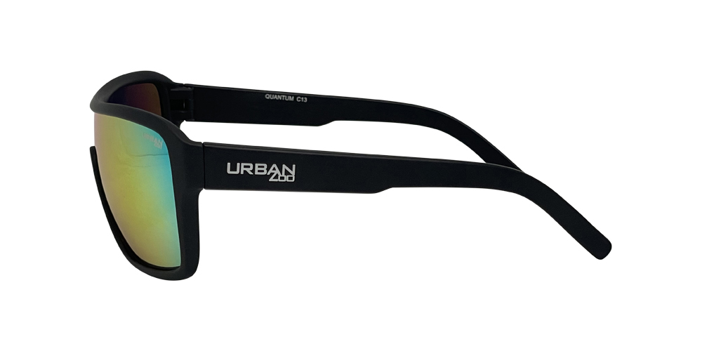Urban Zoo Quantum C13 Matte Black / Smoke w Red Revo Lenses