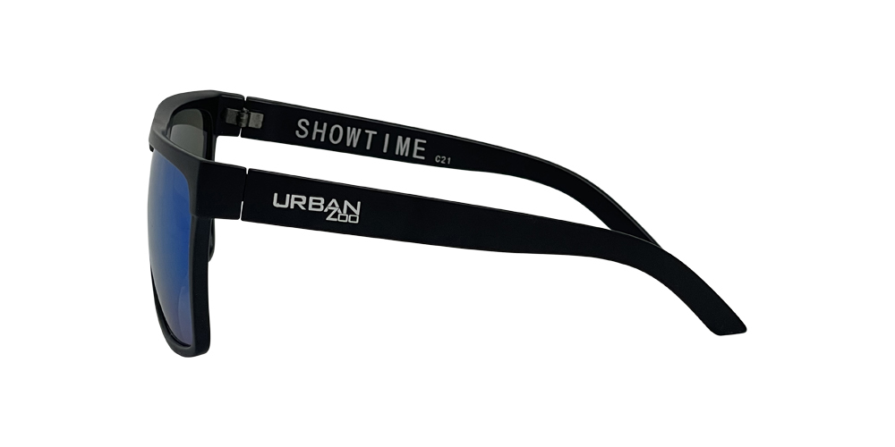 Urban Zoo Showtime C21 Matte Black / Green Revo Lenses