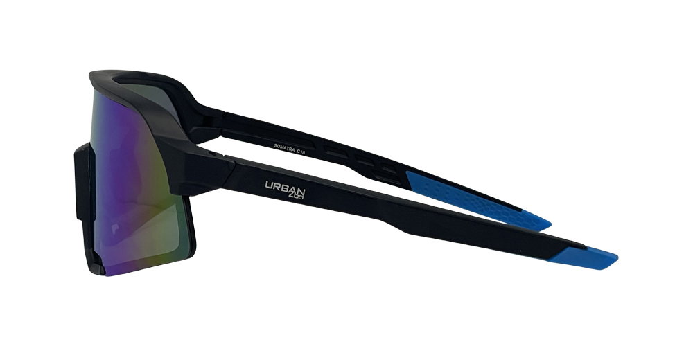 Urban Zoo Sumatra C18 Matte Black / Smoke w Ice Blue Revo Lenses