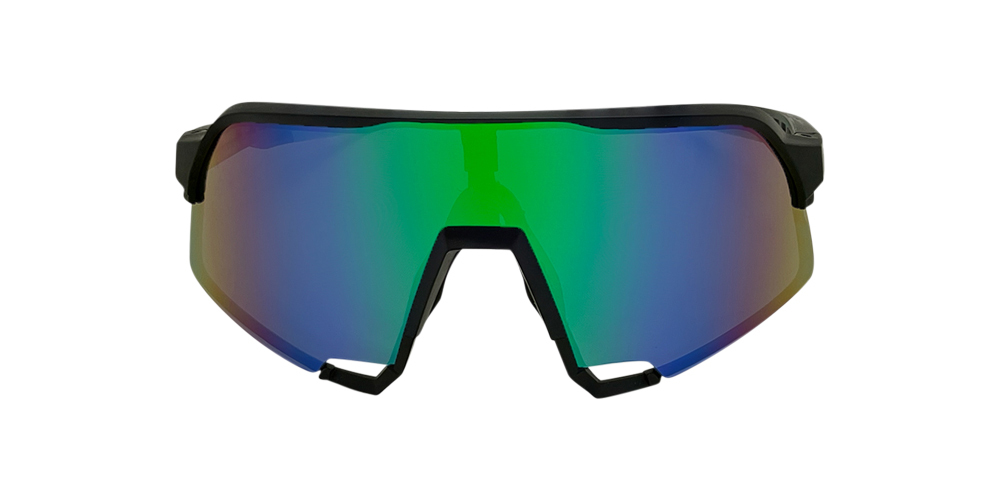 Urban Zoo Sumatra C21 Matte Black / Smoke w Green Revo Lenses