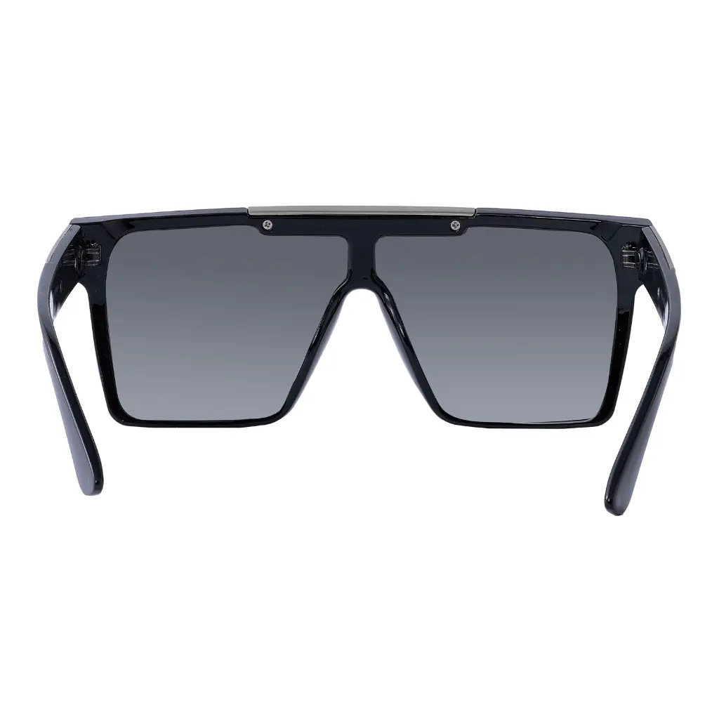 Mangrove Jacks Revolution C5 Shiny Black w Shiny Silver / Silver Flash Mirror Polarised Lenses
