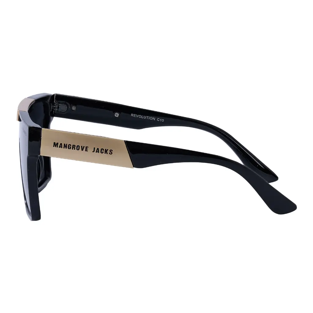 Mangrove Jacks Revolution C10 Shiny Black w Shiny Gold / Smoke Polarised Lenses