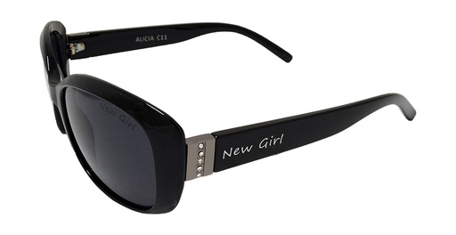 [9337217005308] New Girl Alicia C11 Shiny Black / Smoke Lenses