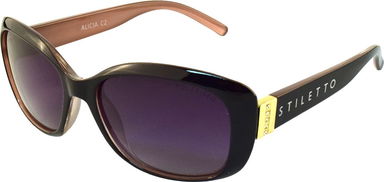 Stiletto Alicia C2 Crystal Brown / Smoke Gradient Polarised Lenses