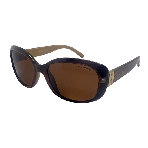 [9340457024862] Stiletto Alicia C5 Crystal Brown / Brown Polarised Lenses