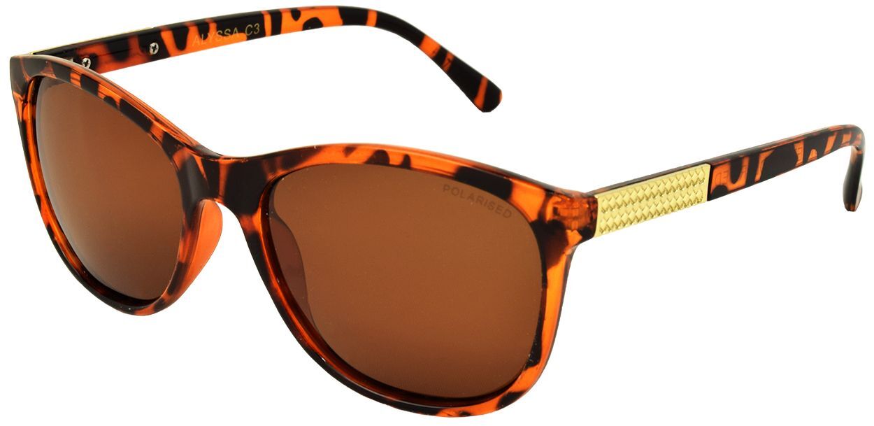 Stiletto Alyssa C3 Crystal Dark Demi / Brown Polarised Lenses